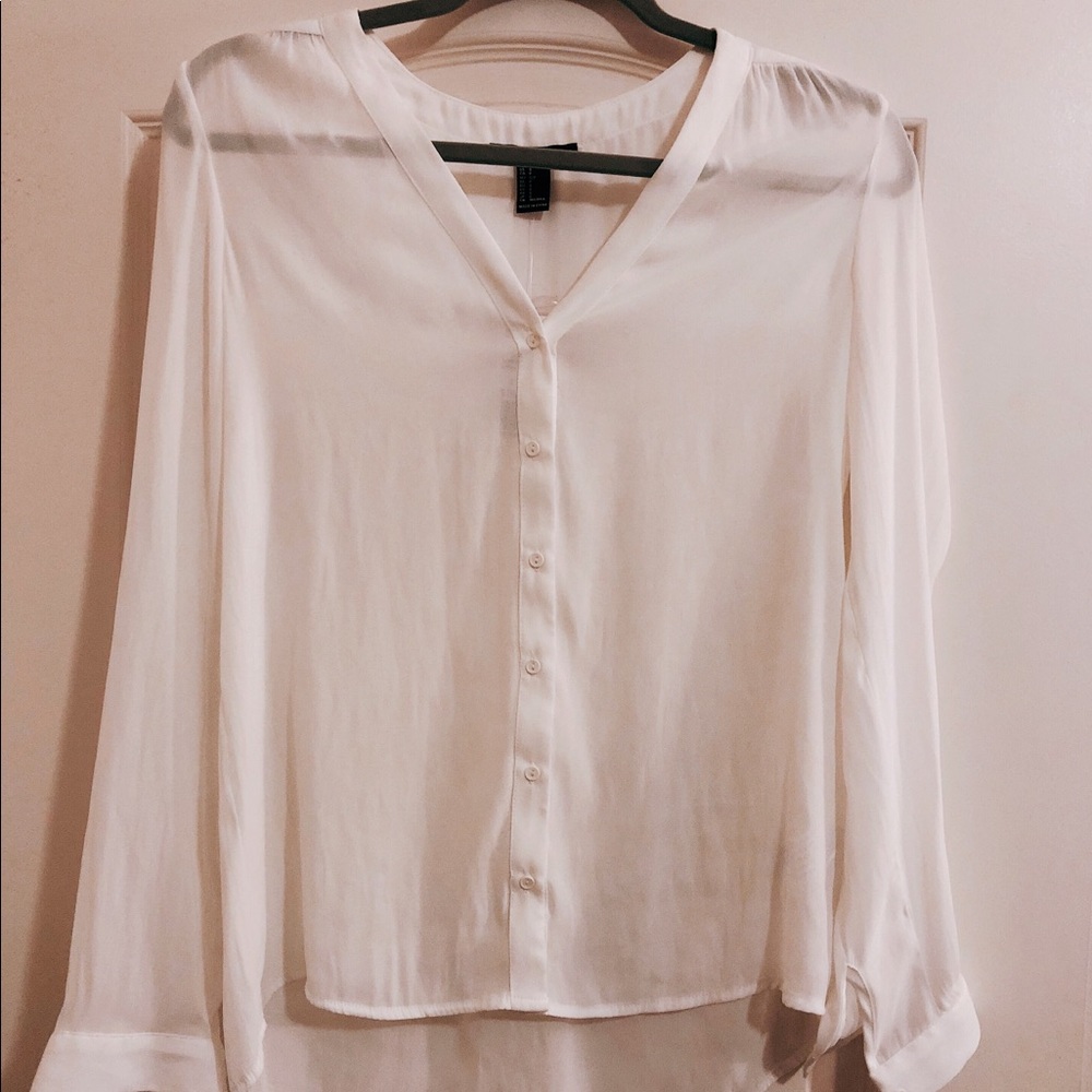 White button down
